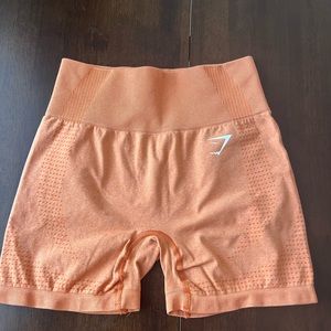 Gymshark vital seamless 2.0 shorts in apricot orange marl